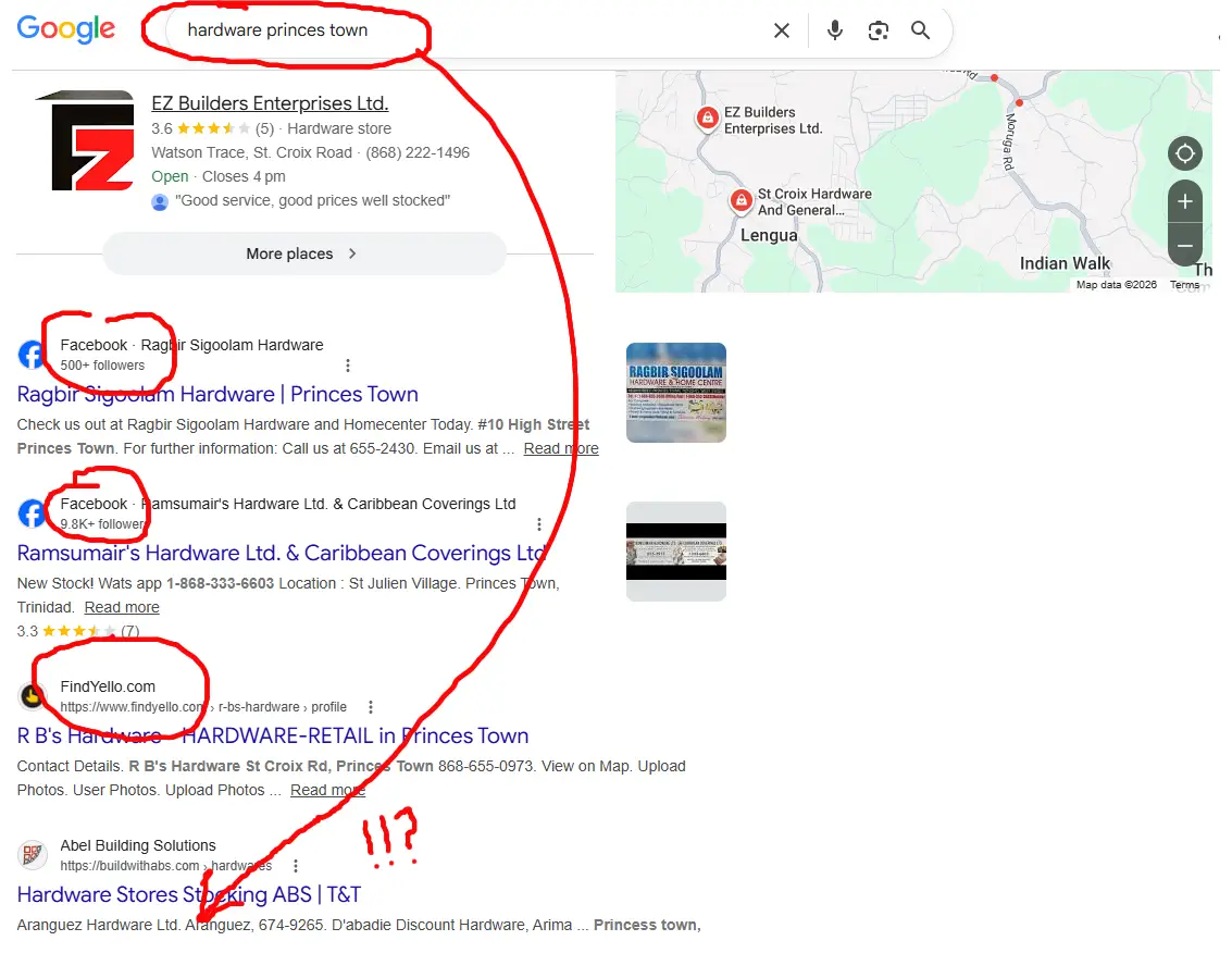 Sample Google Search- princes town hardware Sample Google Search- princes town hardware